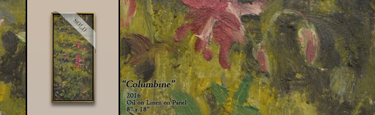 Oil Painting: Columbine