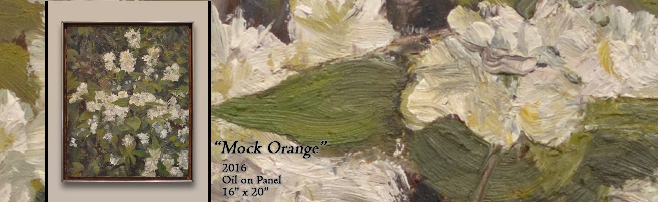 Oil Painting: Mock Orange